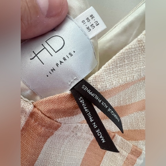 Anthropologie HD in Paris Cream Pink Top (Size US6) - Picture 12 of 15